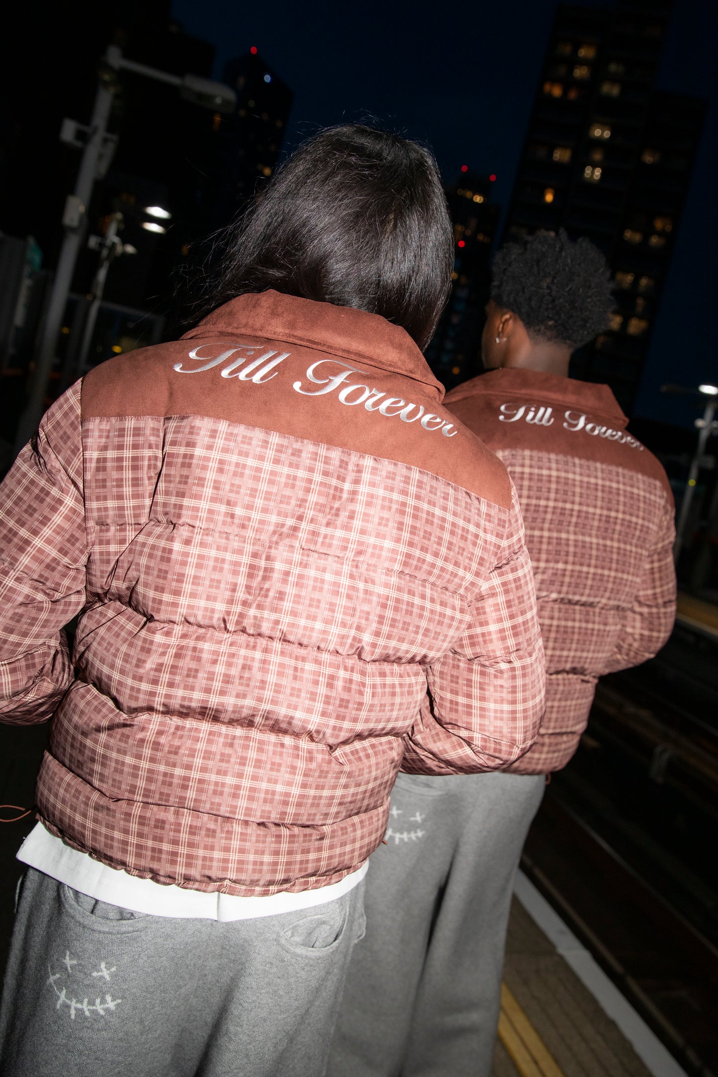 Plaid Reverie Reversible Puffer