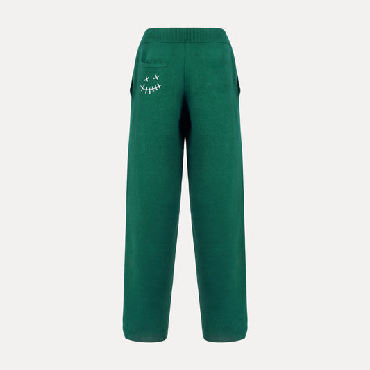 Bottle Green Clockwork Knit Sweatpants
