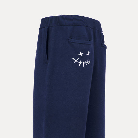 Navy Knit Sweatpants