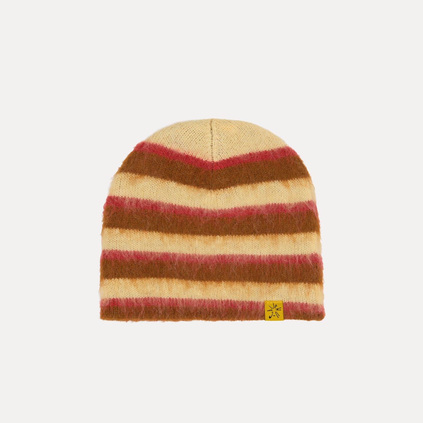Cinnamon Stripe Mohair Beanie