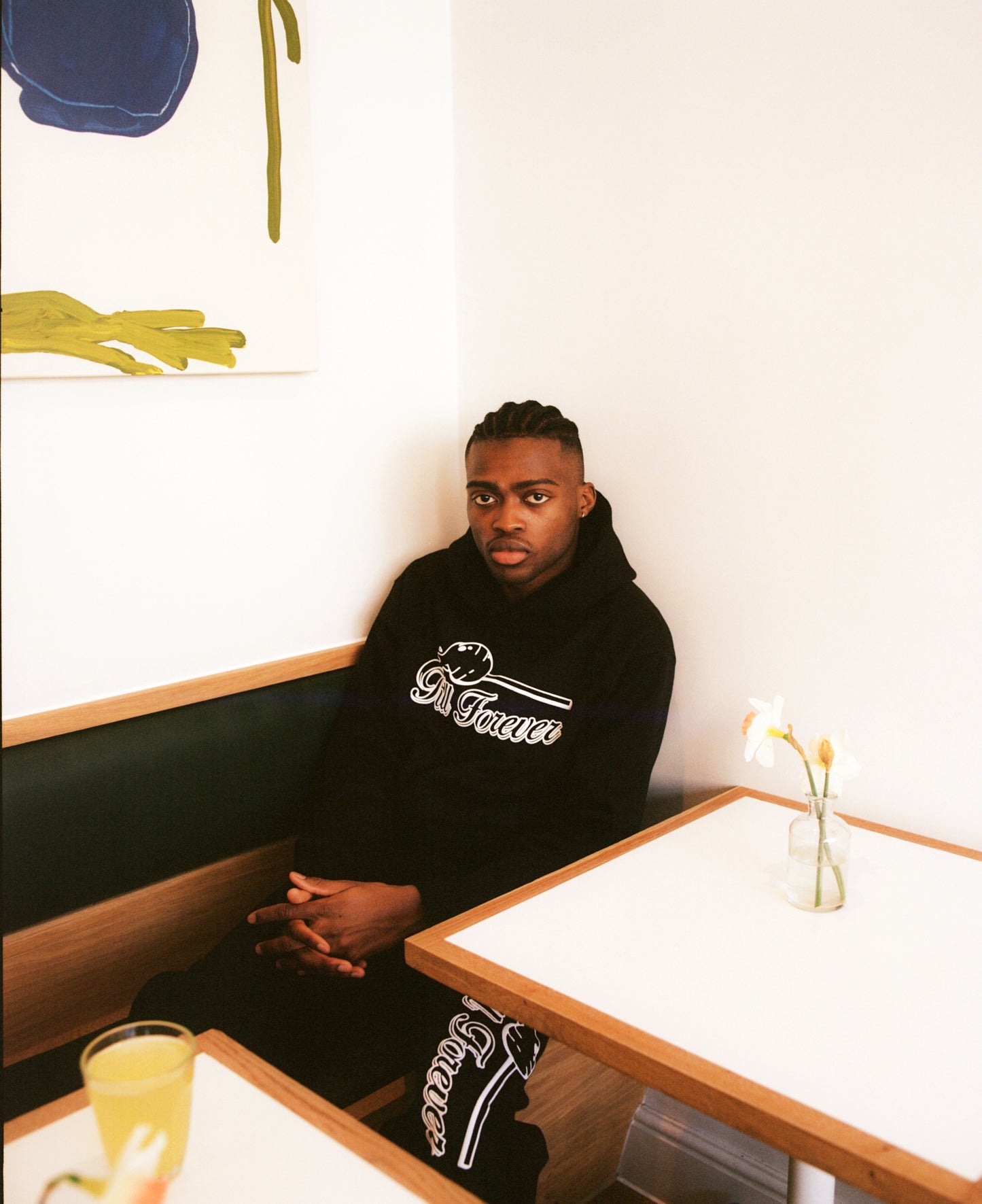*SALE* 'CHUPA CHUPS' PUFF PRINT HOODIE (JET BLACK)
