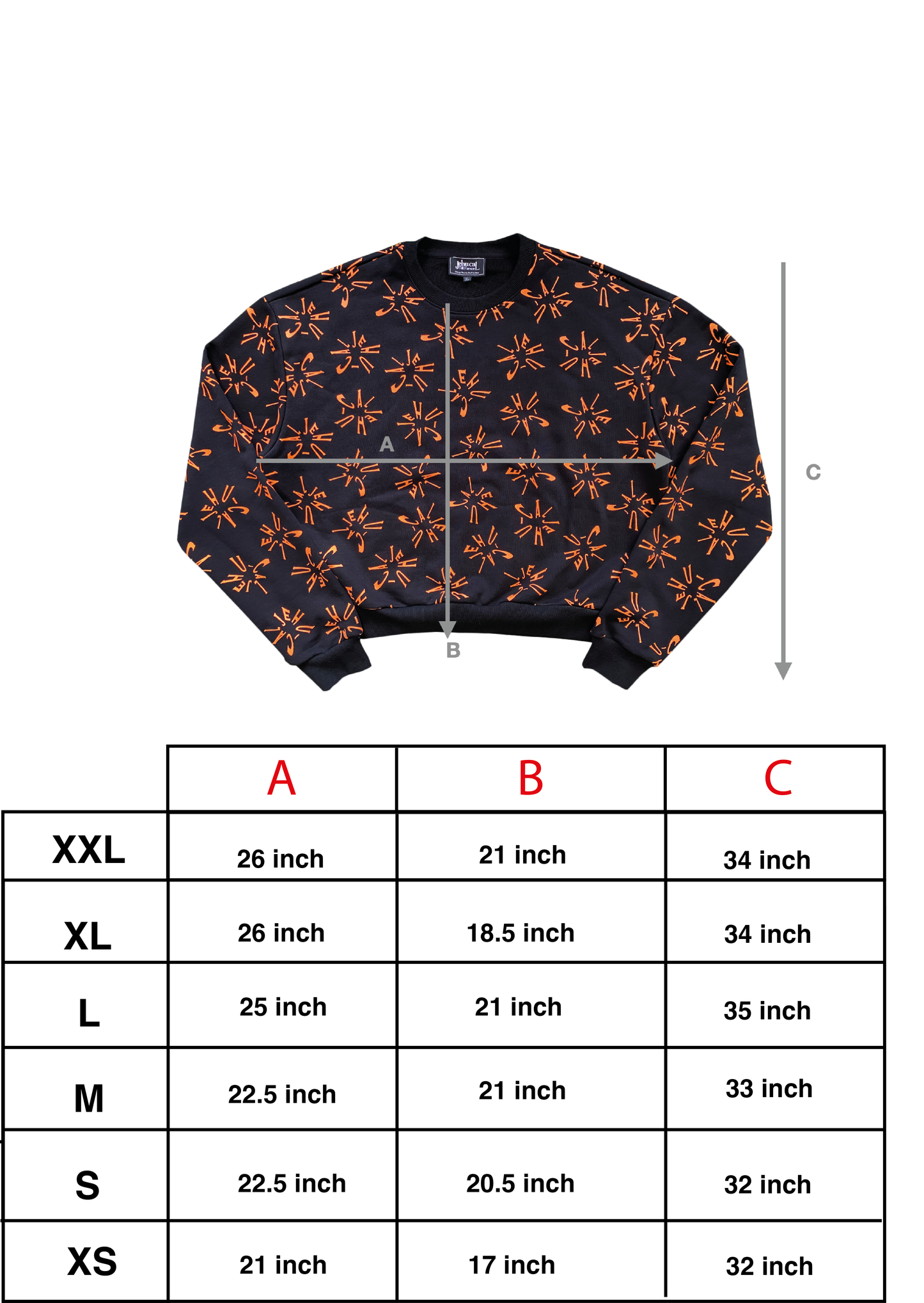 *ARCHIVE* CLOCKWORK CREWNECK (BLACK/ORANGE)