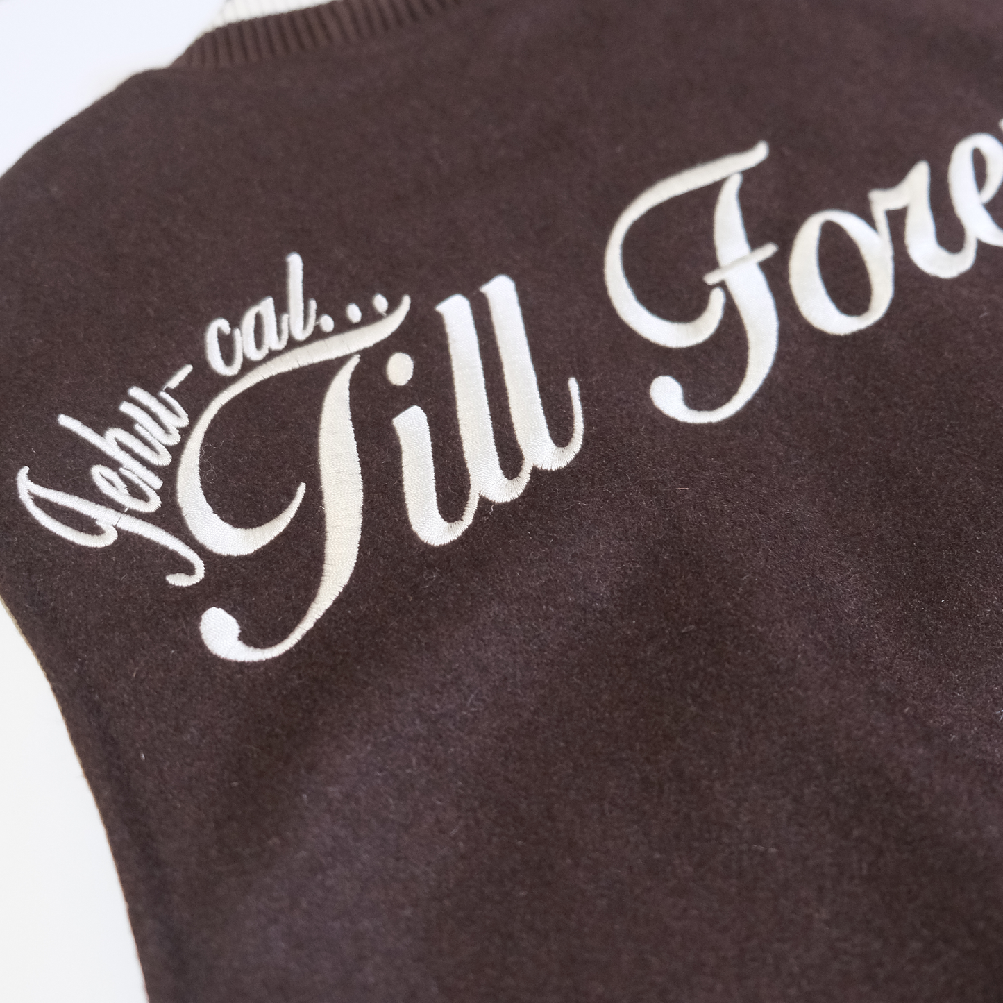 *ARCHIVE* COLLEGE VARSITY JACKET - COFFEE (BROWN)