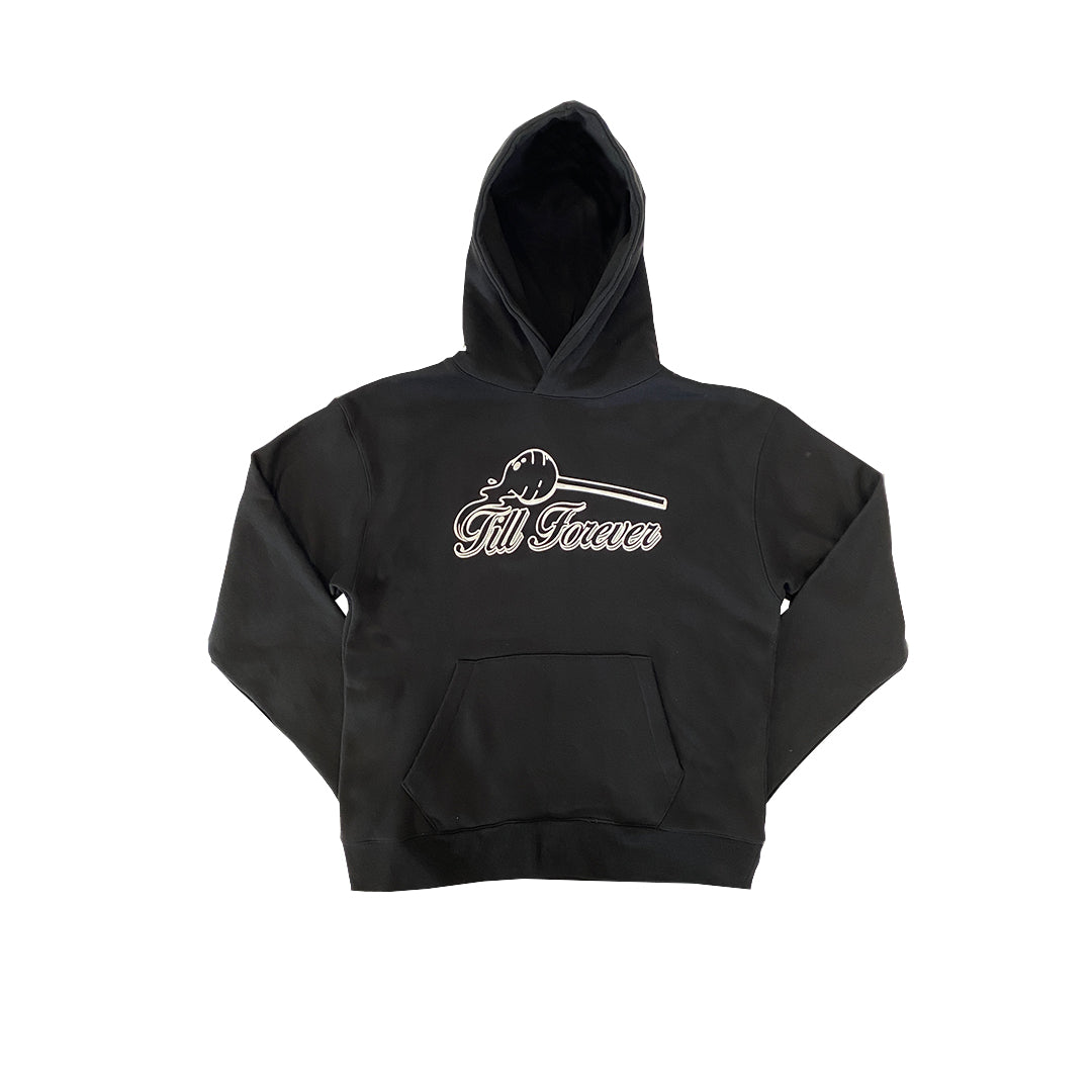 *SALE* 'CHUPA CHUPS' PUFF PRINT HOODIE (JET BLACK)