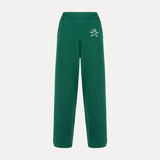 Bottle Green Clockwork Knit Sweatpants