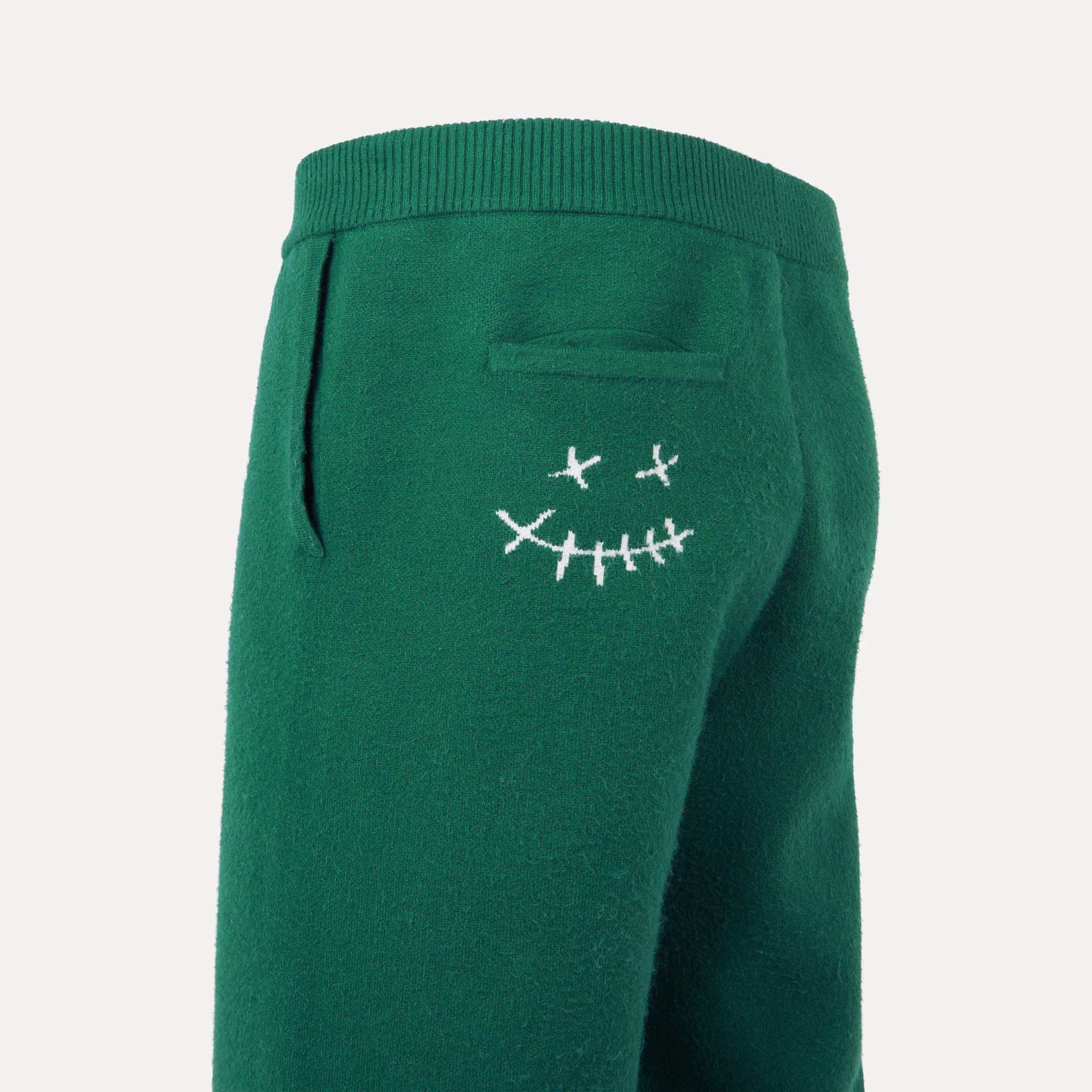 Bottle Green Clockwork Knit Sweatpants