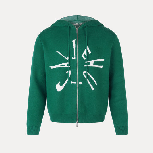 Bottle Green Clockwork Knit Hoodie