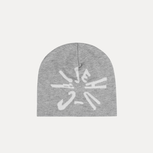 Grey Clockwork Weave Beanie