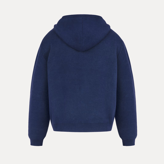 Navy Knit hoodie