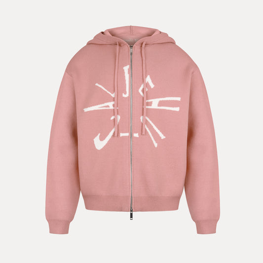 Mauve Pink Knit hoodie