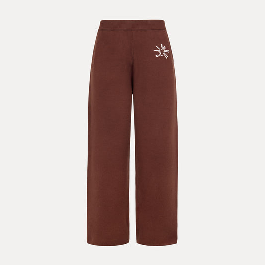 Coffee Bean Knit Sweatpants (Brown)