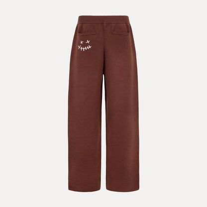 Coffee Bean Knit Sweatpants (Brown)