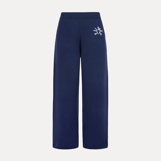 Navy Knit Sweatpants