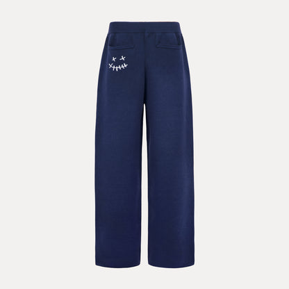 Navy Knit Sweatpants