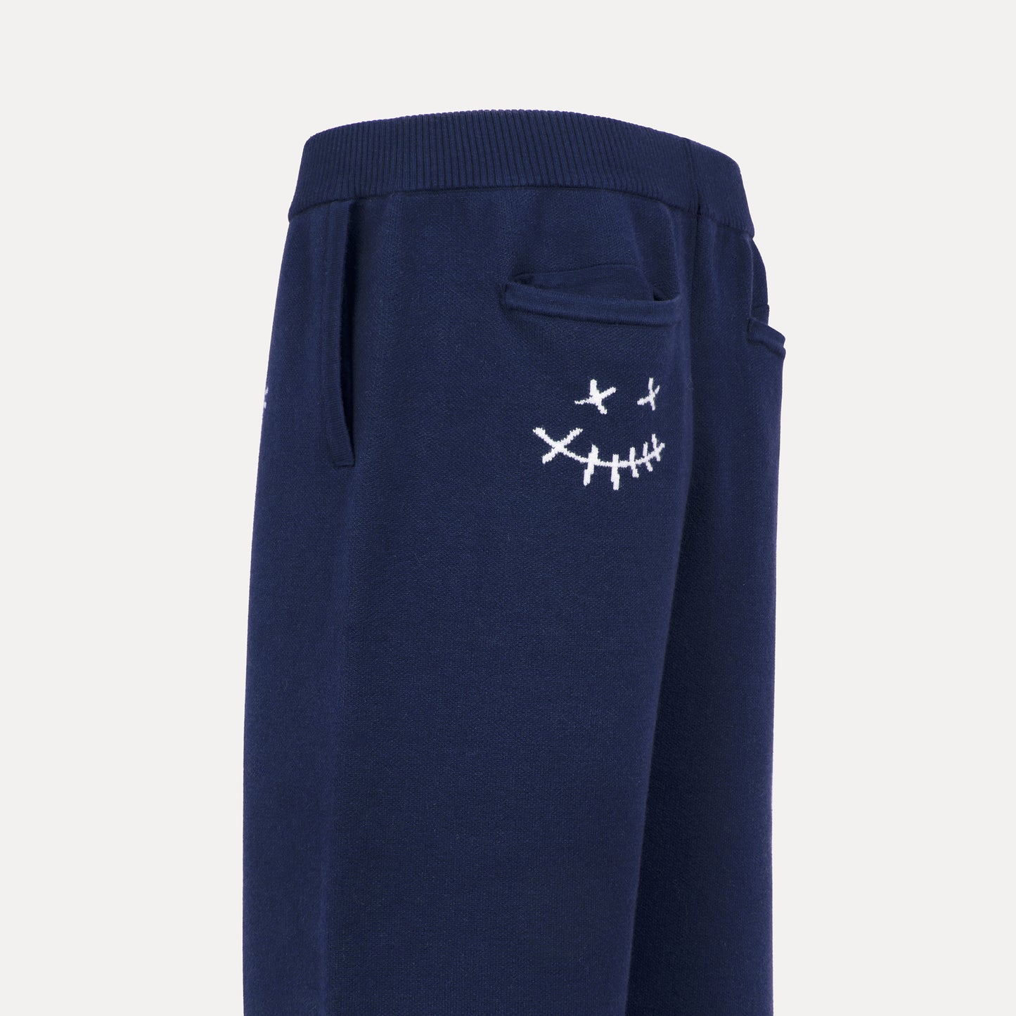 Navy Knit Sweatpants