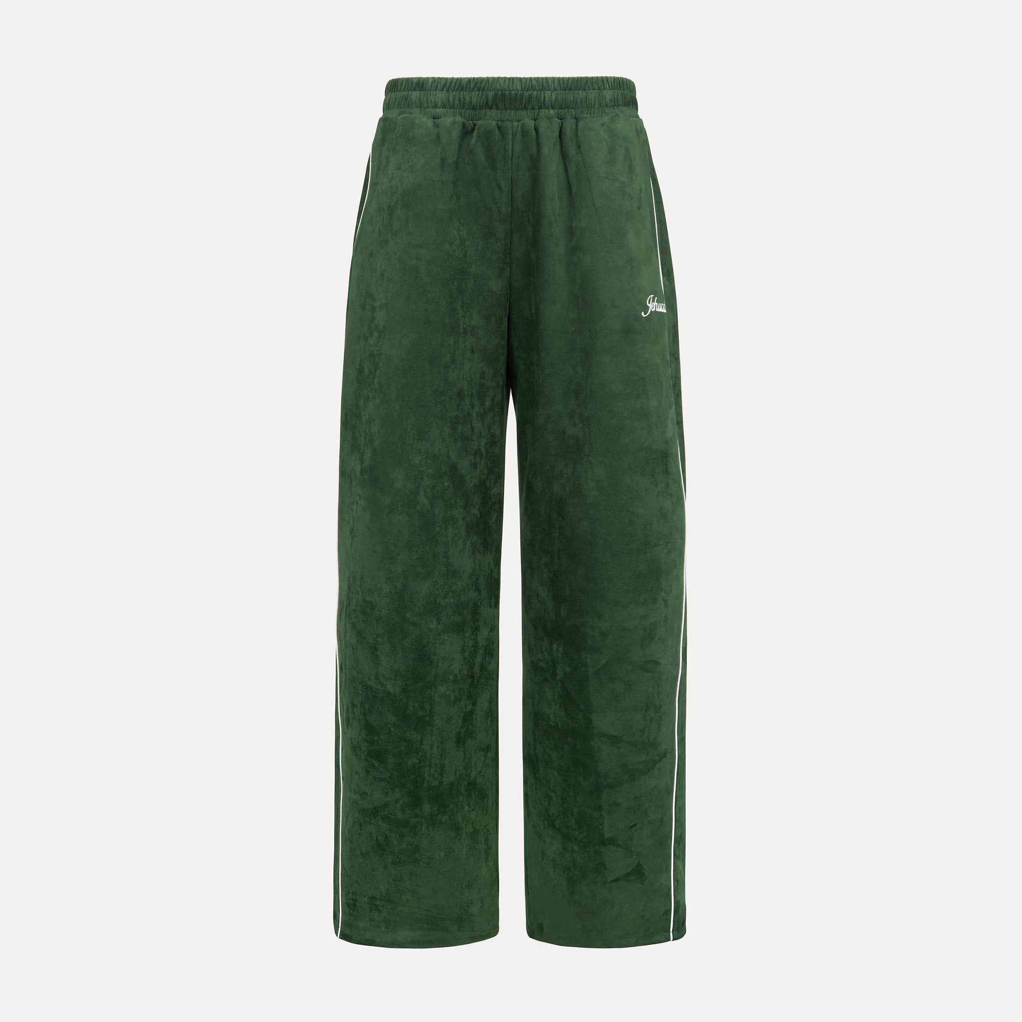 Emerald Suede Track Pants (Green)