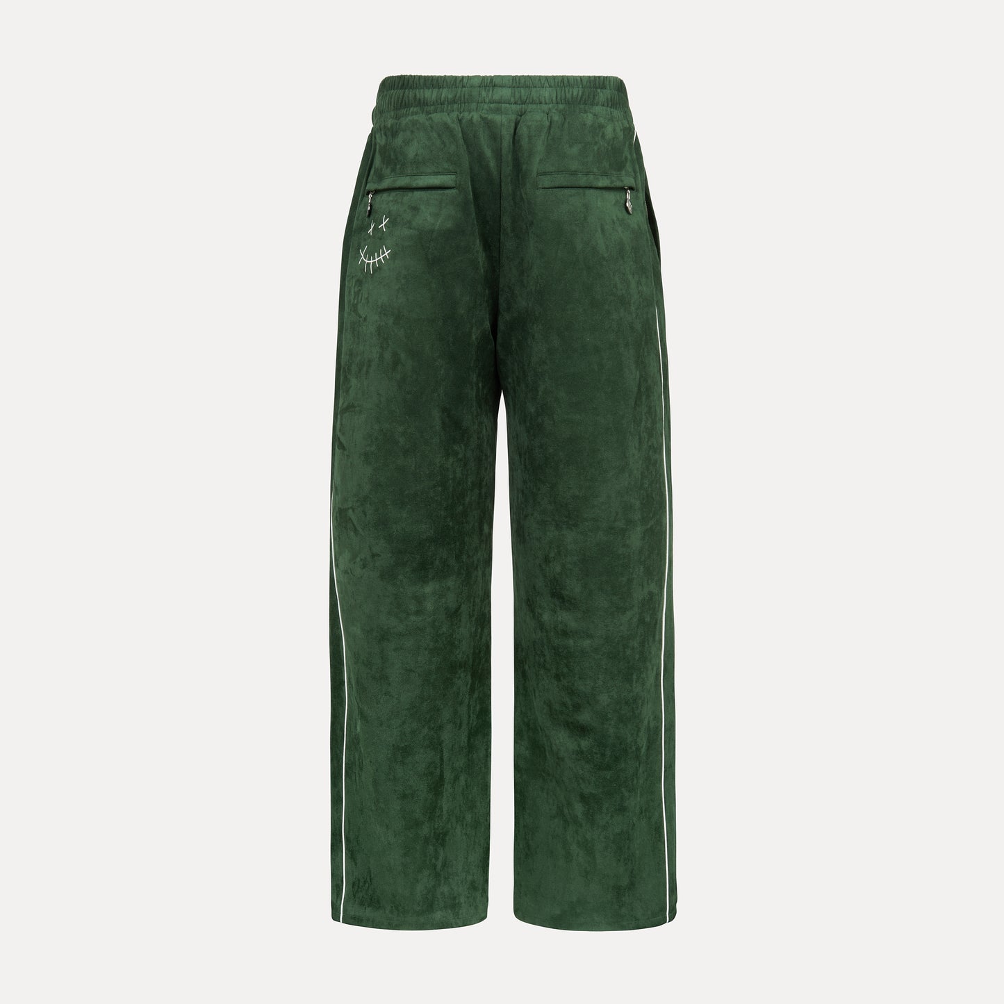 Emerald Suede Track Pants (Green)