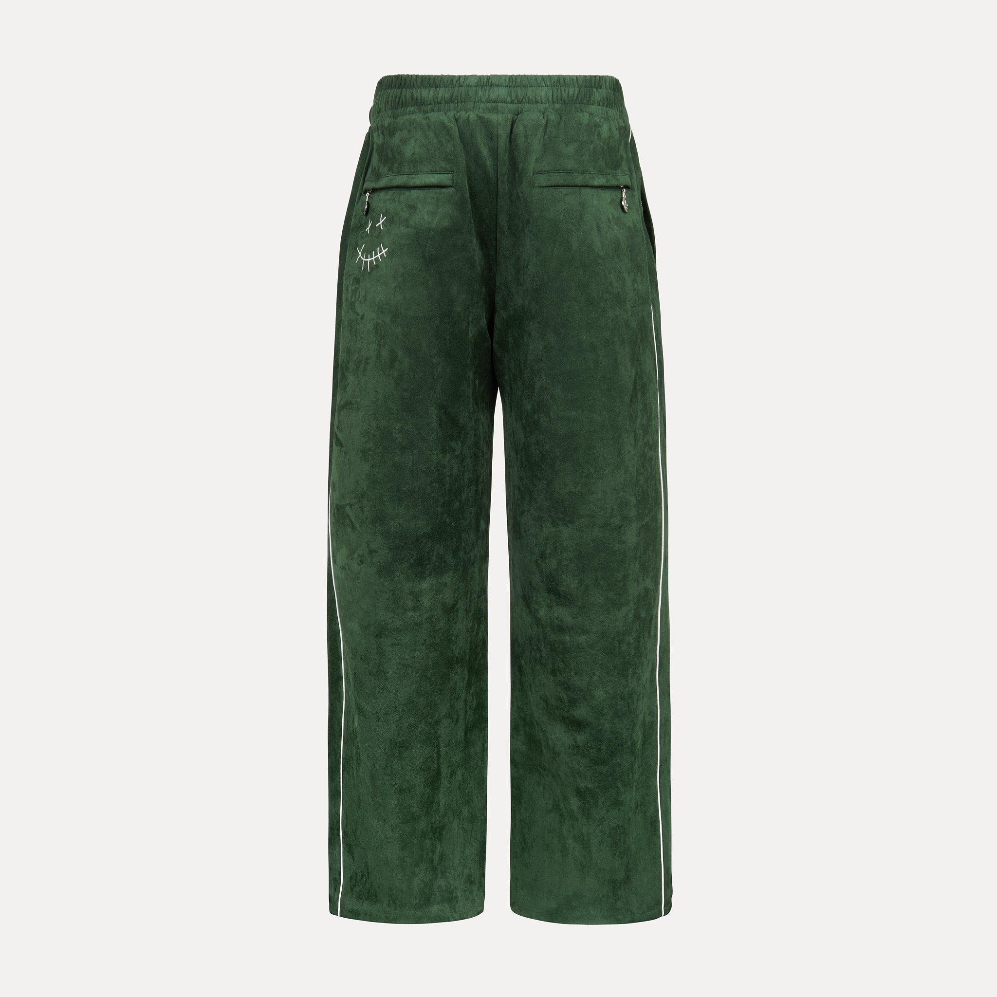Emerald Suede Track Pants (Green)