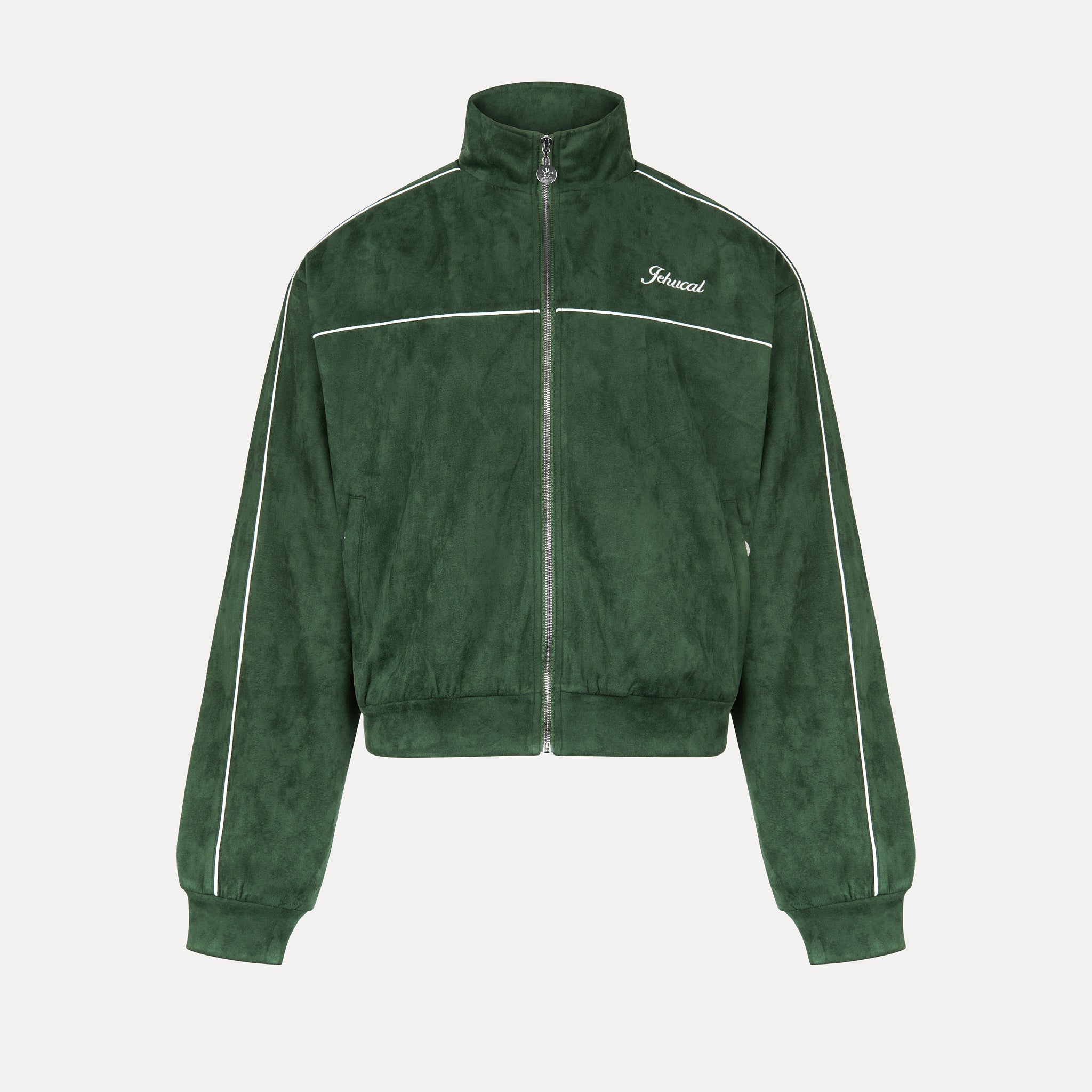 Emerald Suede Track Jacket (Green) Emerald Suede Track Jacket (Green)
