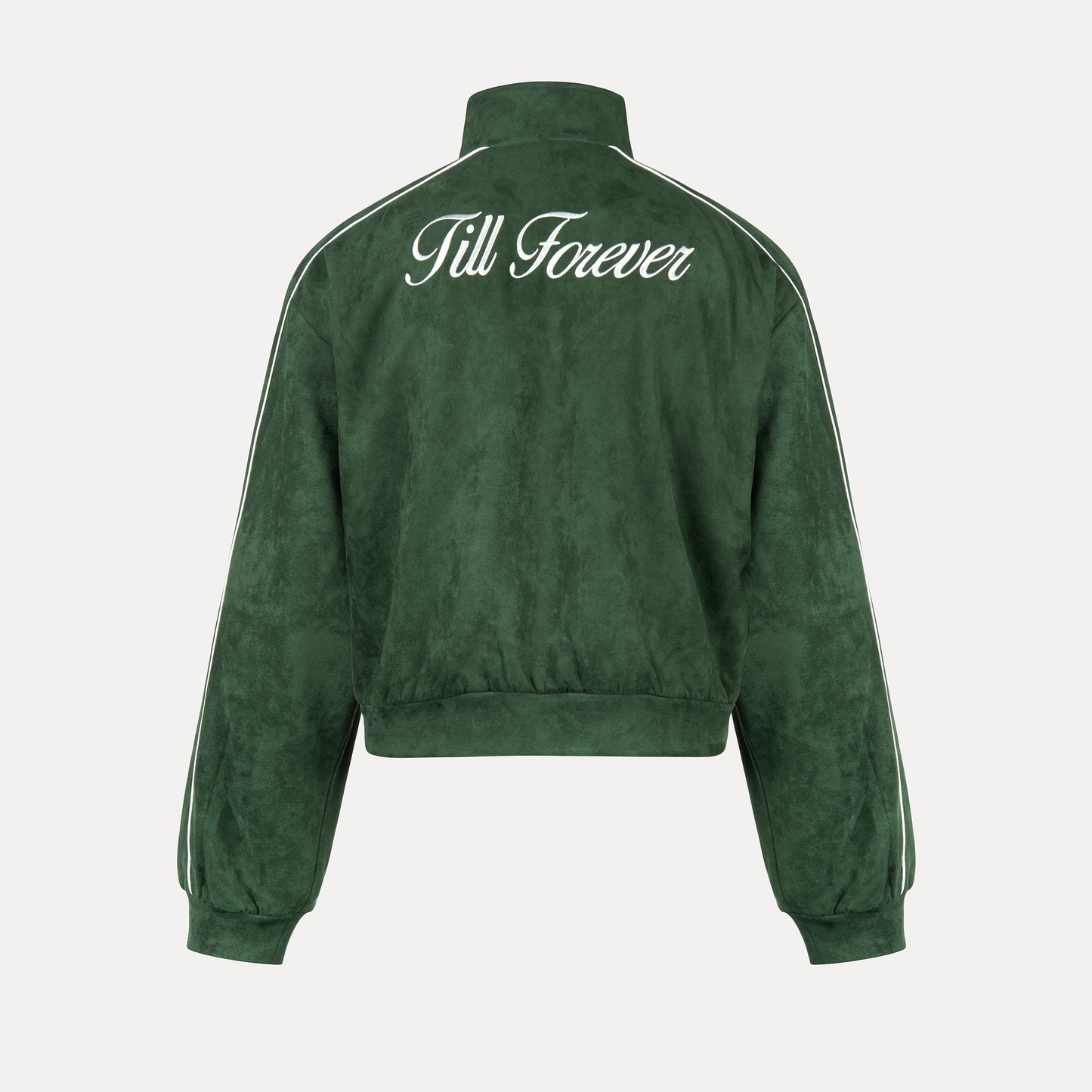 Emerald Suede Track Jacket (Green)
