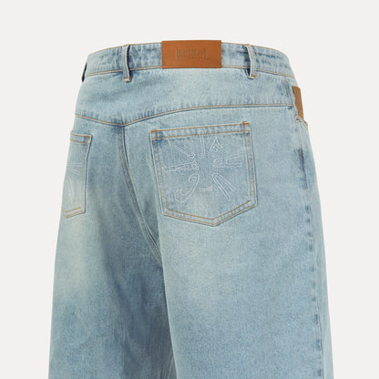 Dawnfade Denim Shorts