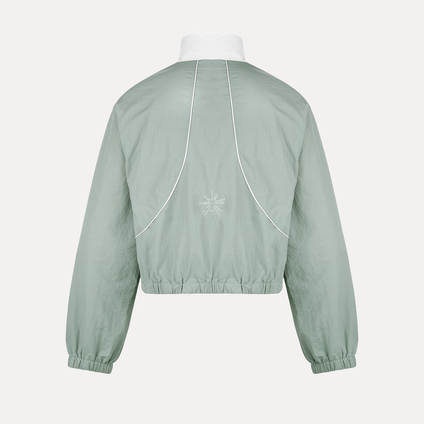 Slate Drift Shell Jacket (Grey/White)