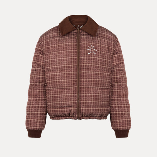 Plaid Reverie Reversible Puffer