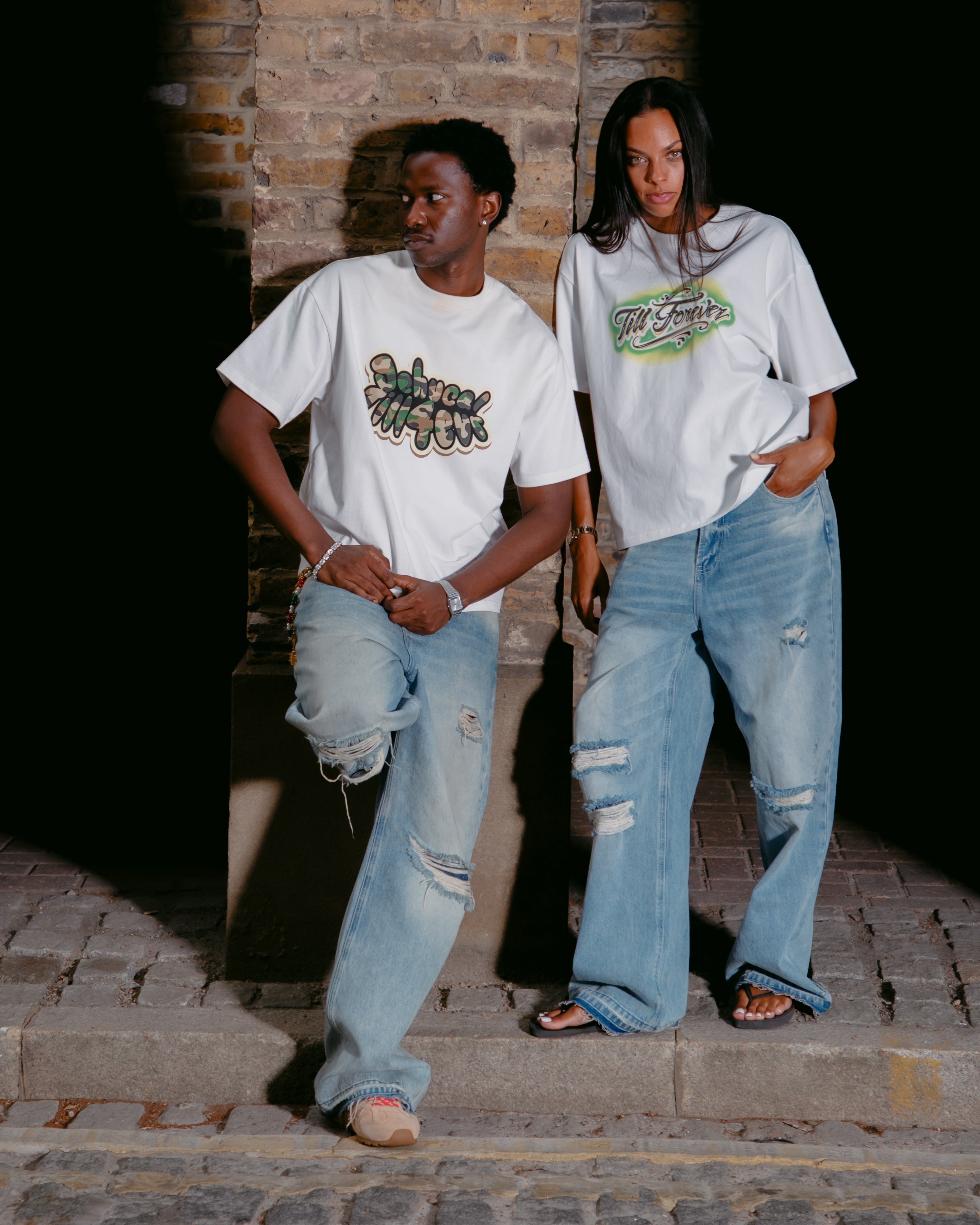 Camo Bubble Tee (White/Camo)