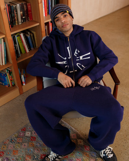 Navy Knit Sweatpants