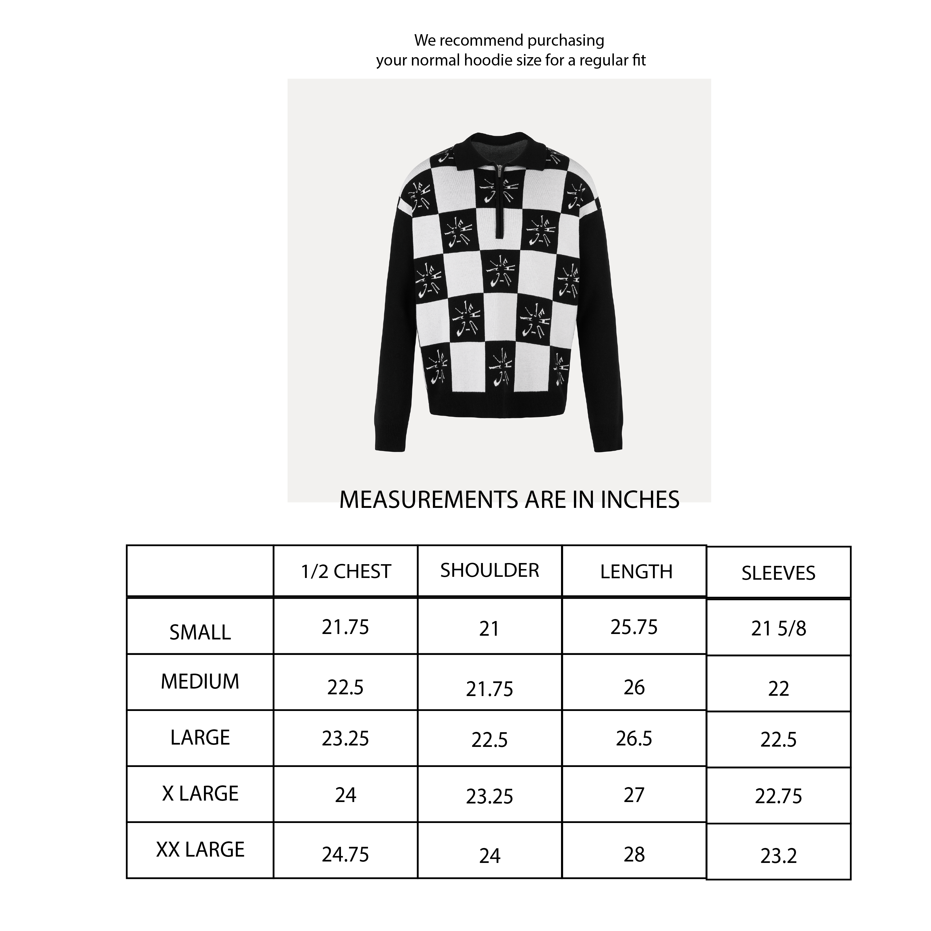 MonoCheck Zip Jumper (Black/White)