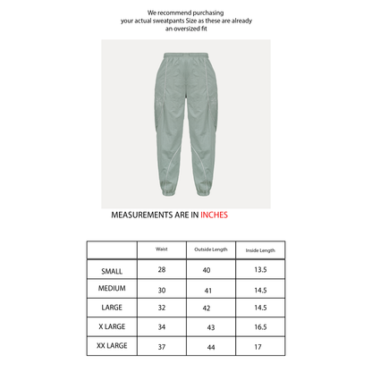 Slate Drift Shell Pants (Grey/White)