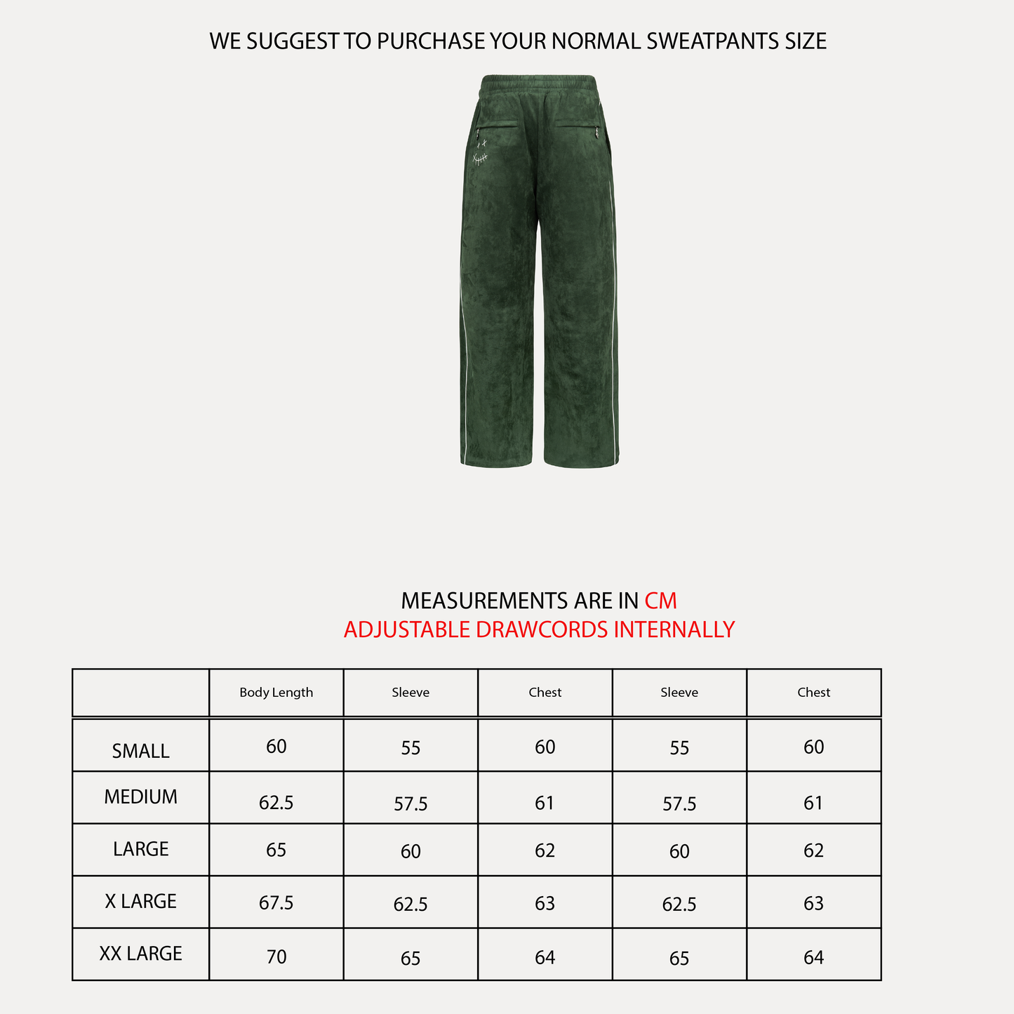 Emerald Suede Track Pants (Green)