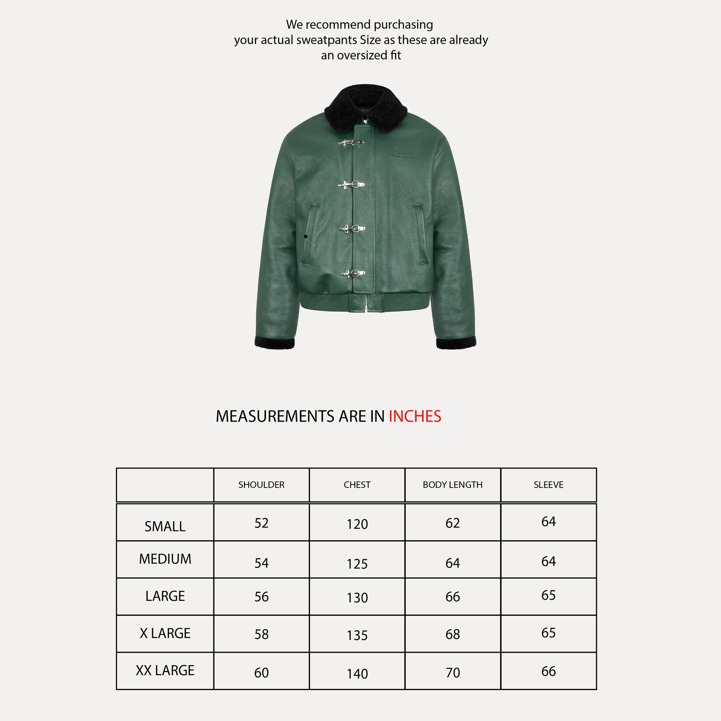 Verdant Clasp Leather Jacket (Removable Fur Collar)