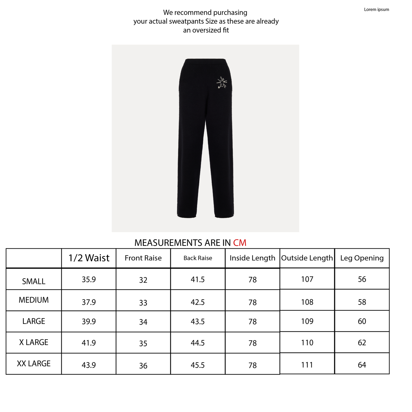 Clockwork Knit Sweatpants (Black)