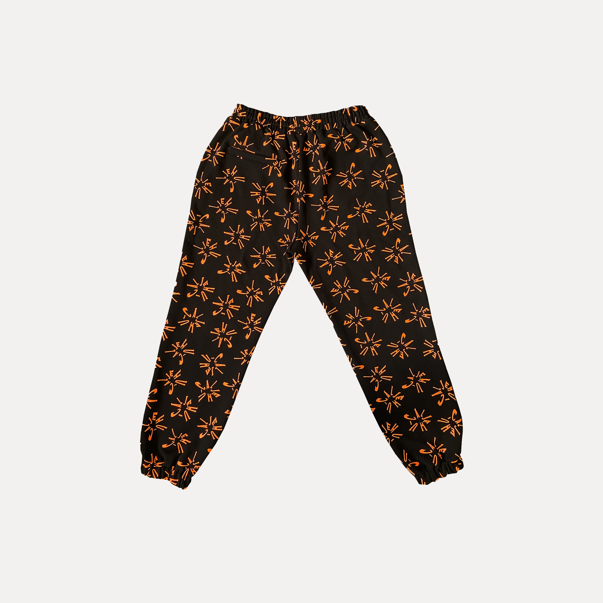 Clockwork Cuffed Sweatpants (Black/Orange) [Archive]