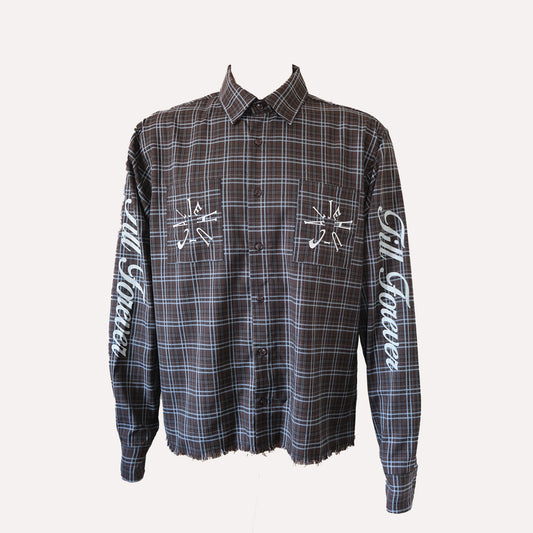 Blue Alloy Flannel Shirt (Blue Flannel Shirt)