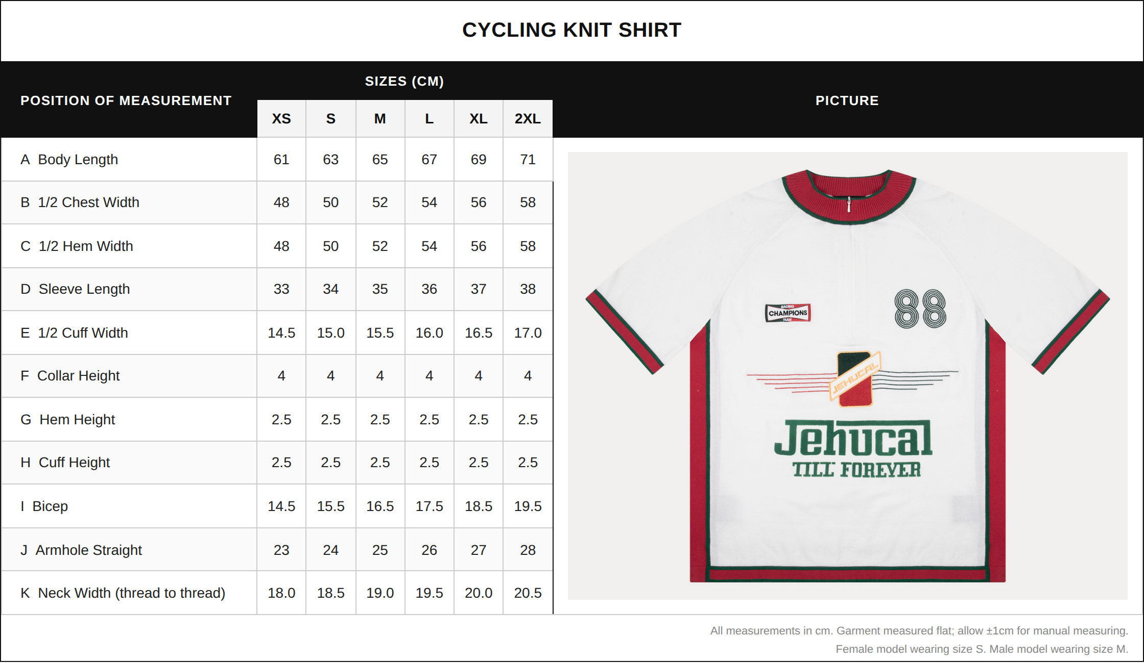 Cycling Knit Jersey (White/Red)