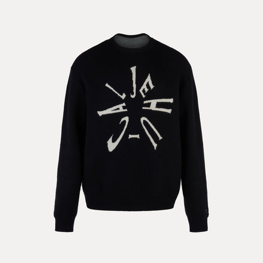 Clockwork Knit Jumper (Black)