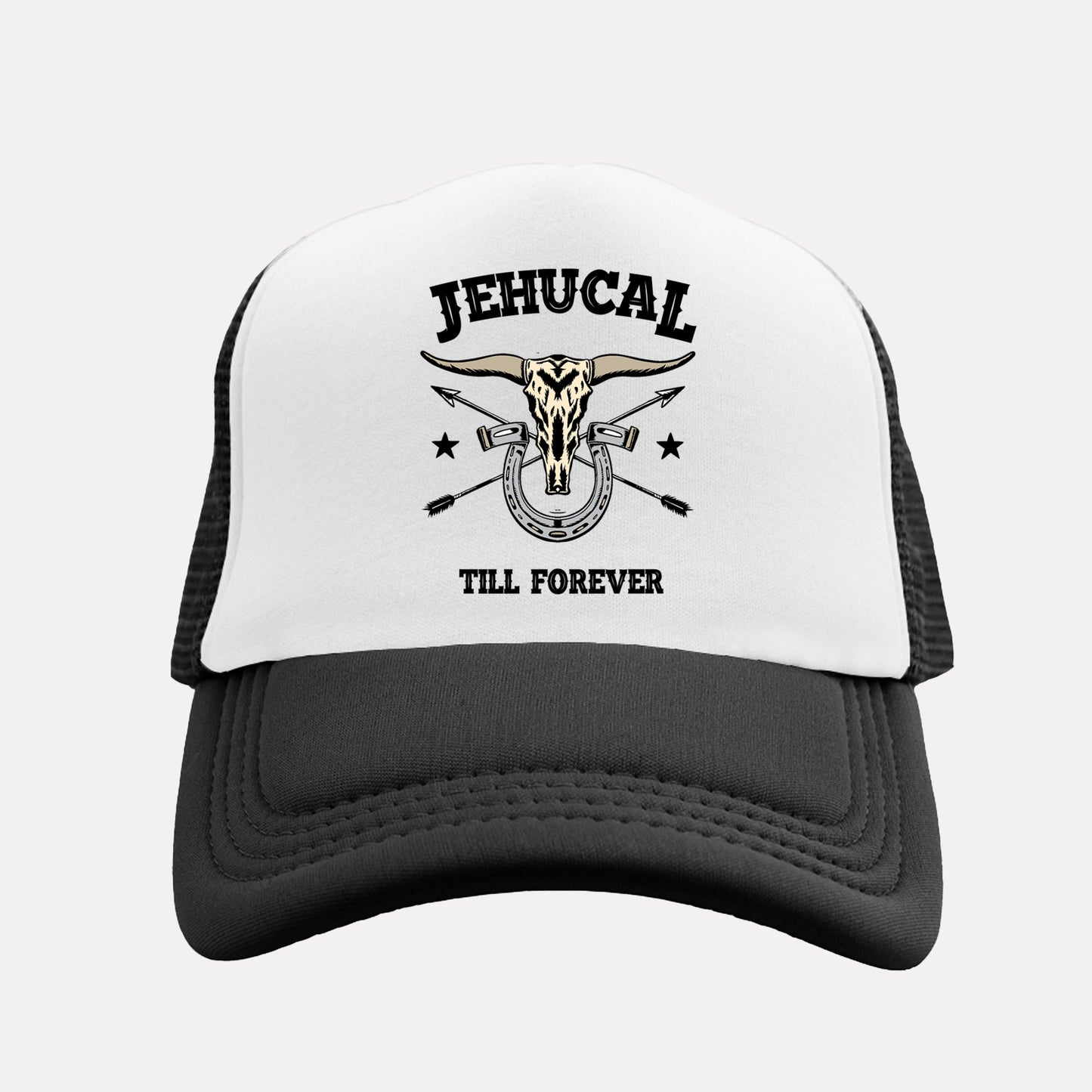 SHERIFF TRUCKER HAT (BLACK/WHITE)