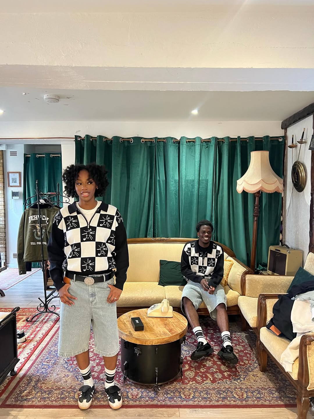 MonoCheck Zip Jumper (Black/White)