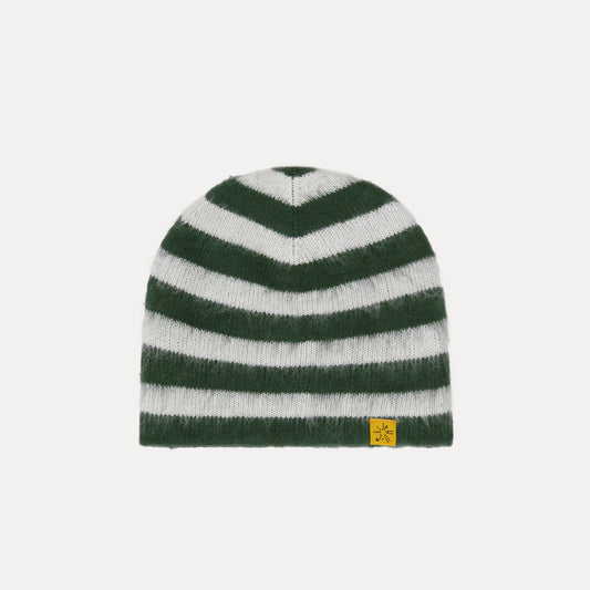 Forest Stripe Mohair Beanie