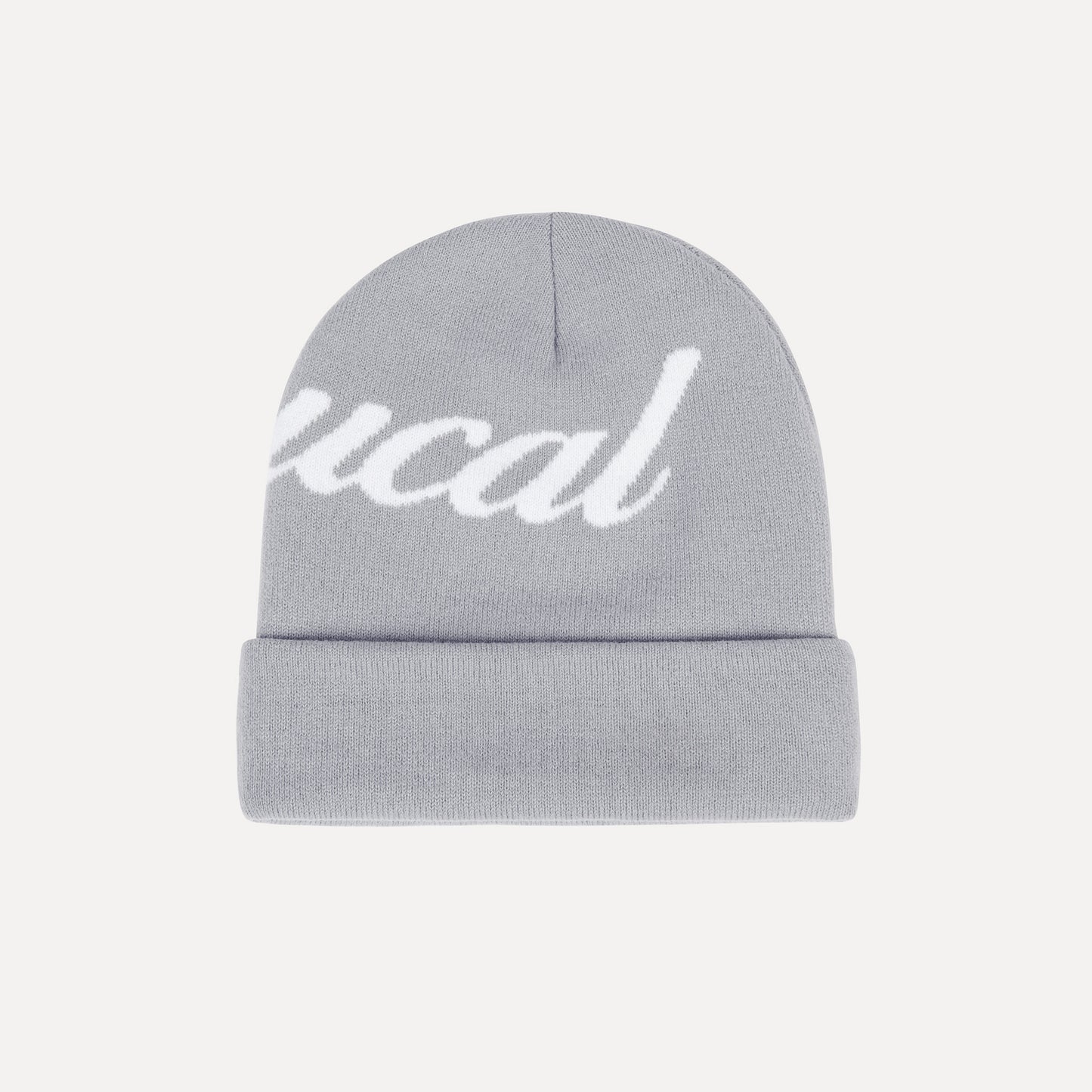 Classic Weave Beanie (Grey)