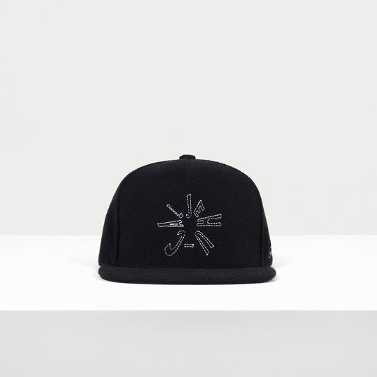 Heritage Wool Snapback (Black)