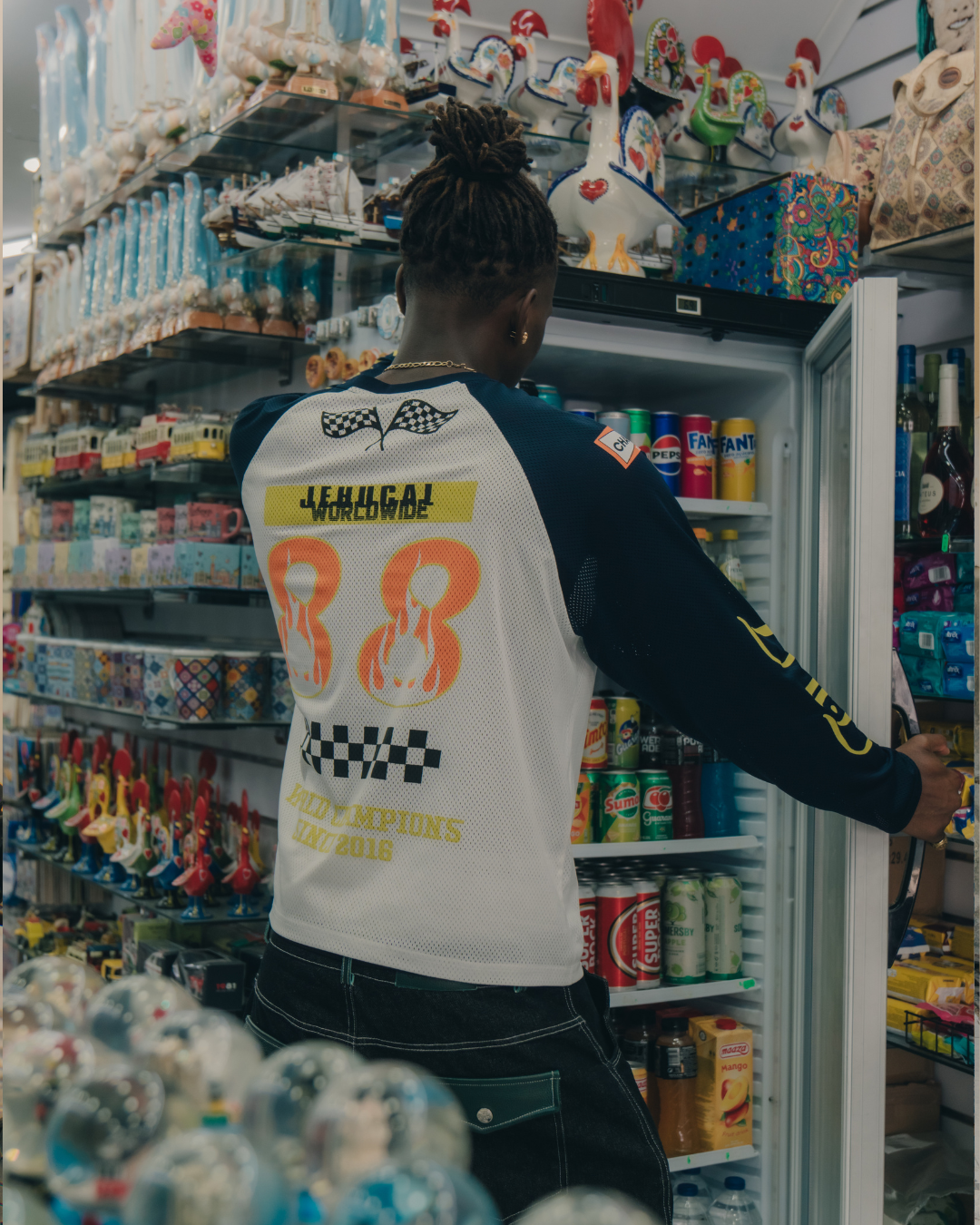 Racer Mesh Long Sleeve Tee