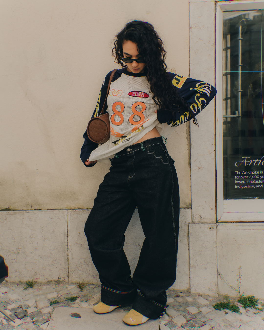Racer Mesh Long Sleeve Tee