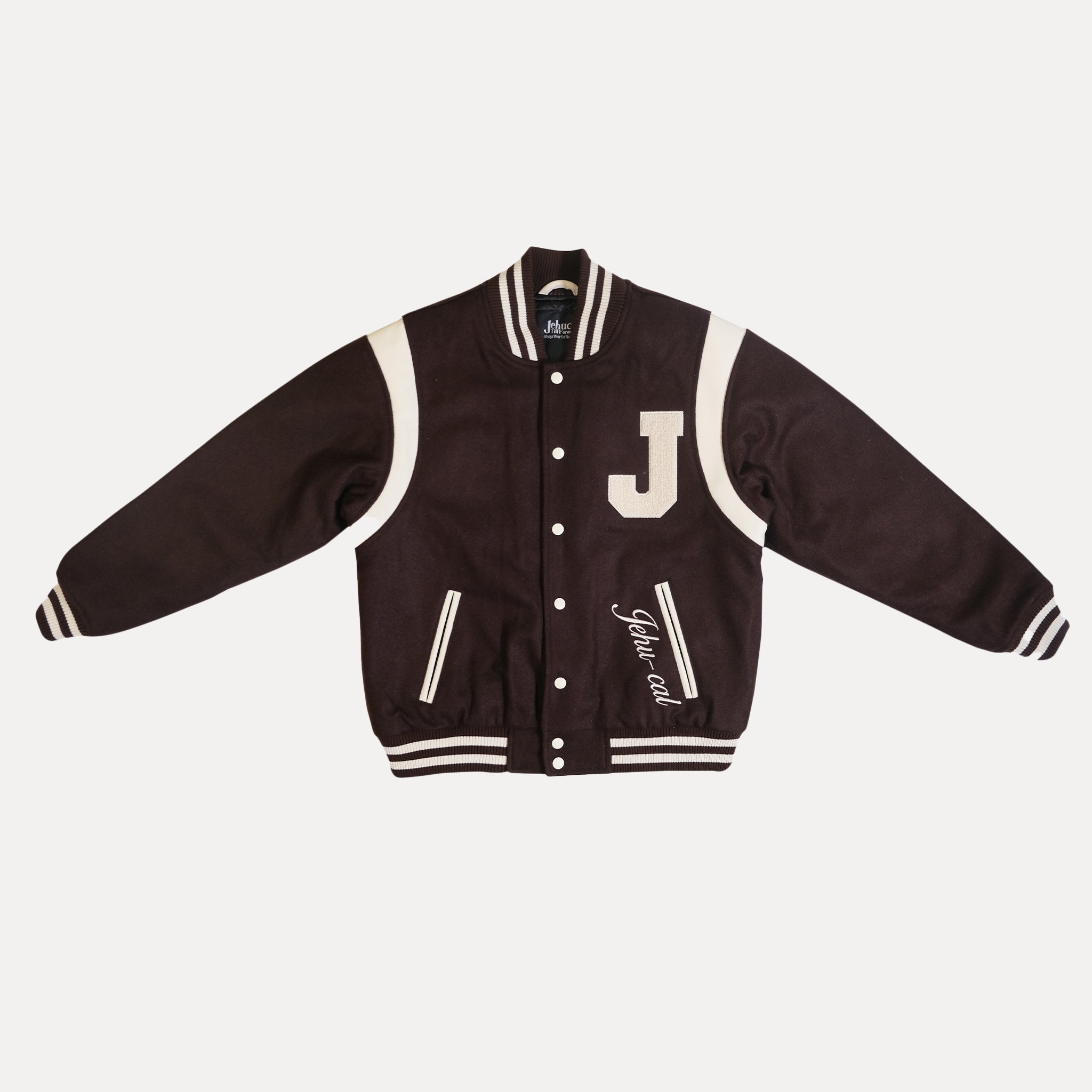 College Varsity Jacket - Coffee (Brown) [Archive]