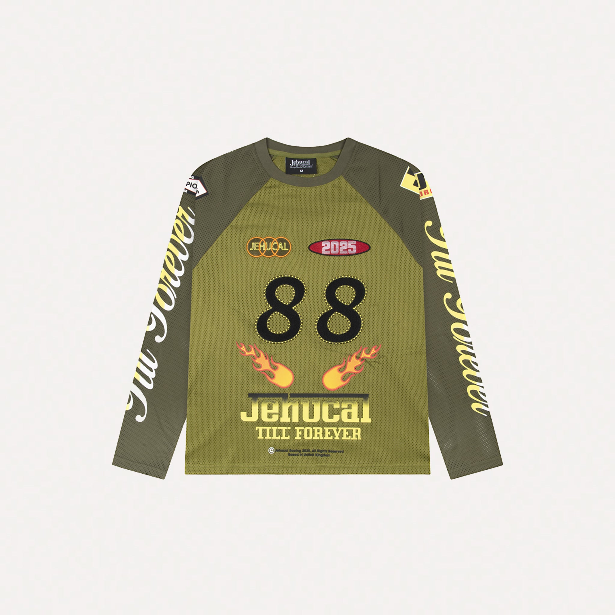 Racer Mesh Long Sleeve Tee (Green/Green)