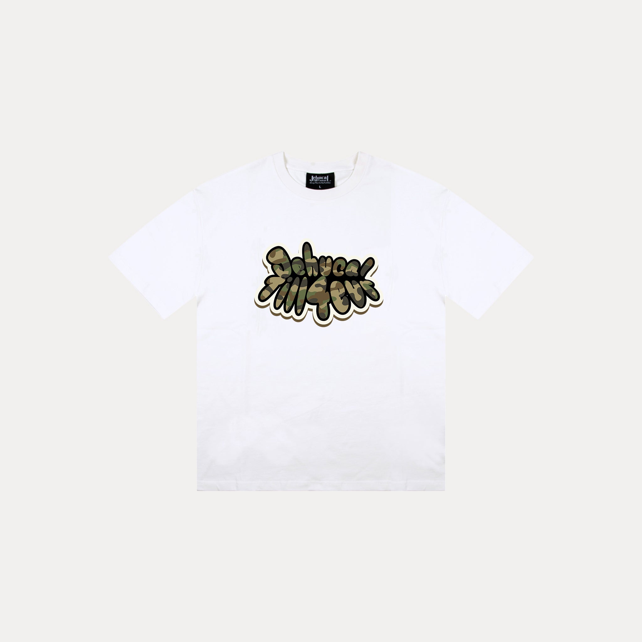 Camo Bubble Tee (White/Camo)
