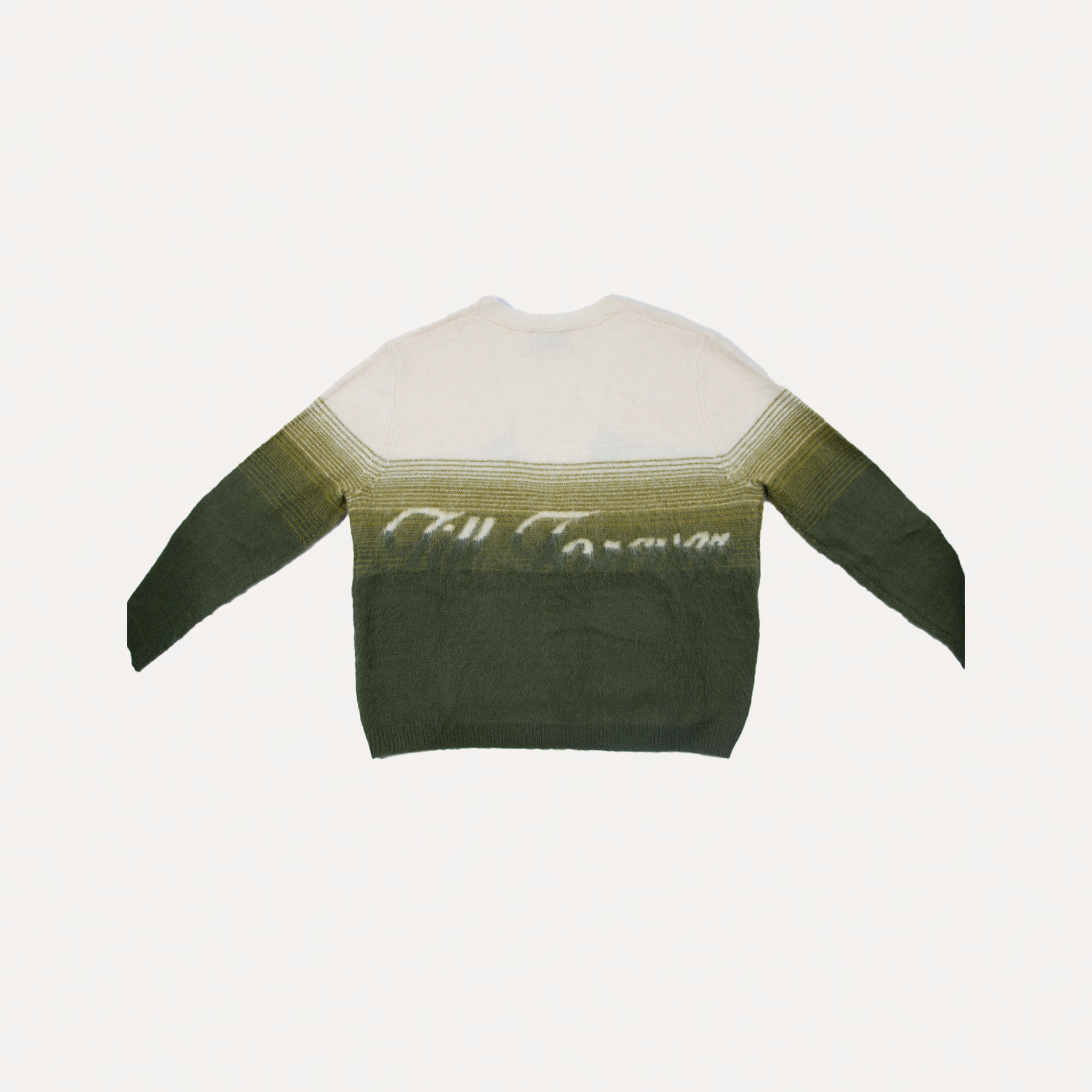 Clockwork Mohair Cardigan (Cream/Green)