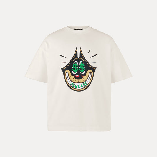 CA$H CAT Tee (Off White)